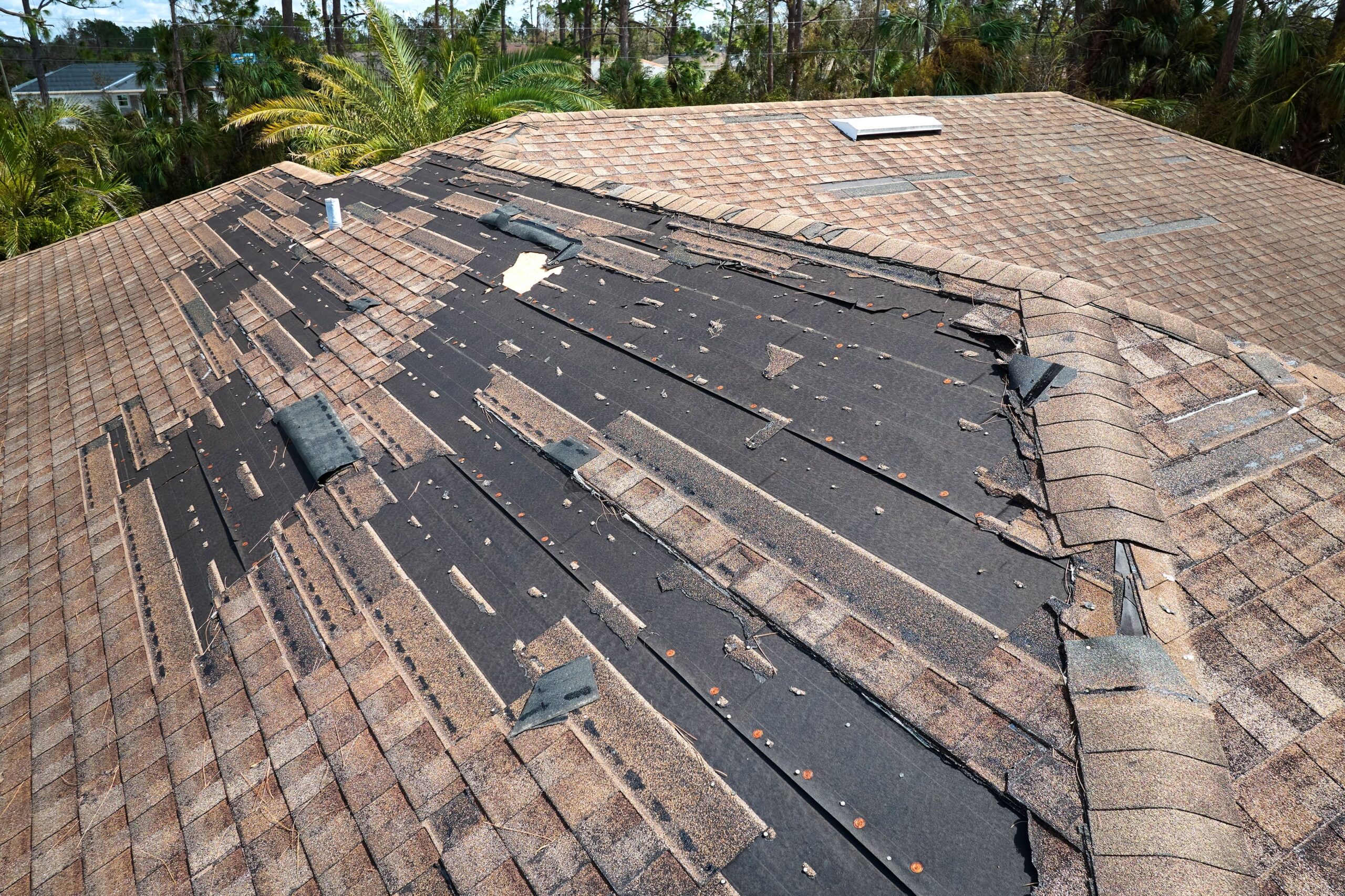 roof missing tiling/shingles